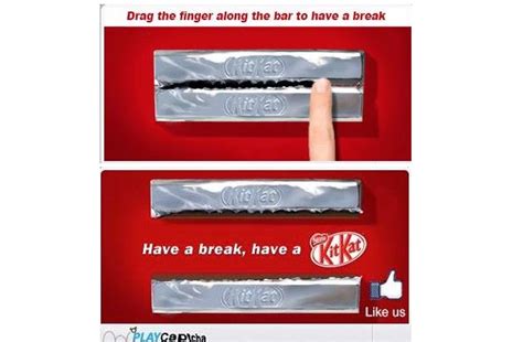 KitKat captcha advertising