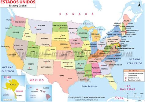 Mapa de Los Estados Unidos | Usa karte, Landkarte usa, Landkarte