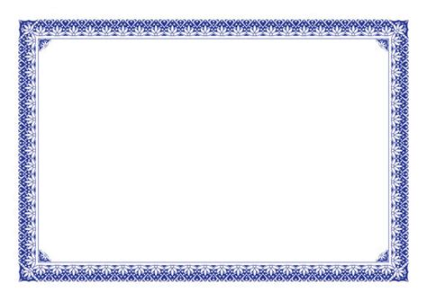 Blue Page Borders And Frames