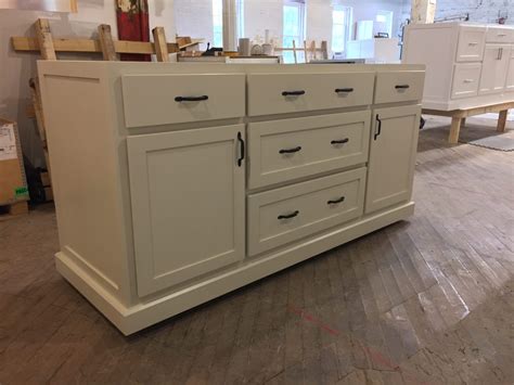 WRF682 60" Kitchen Island with Center Drawers - Worthy's Run Furniture