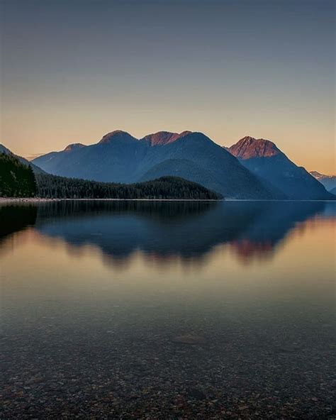 . Fading light at Alouette Lake, Golden Ears Provincial Park, British Columbia. Swipe ️ to see ...