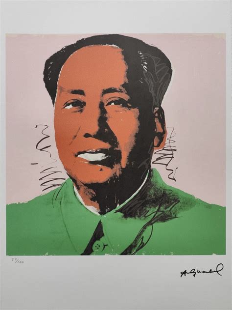 Andy Warhol Lithograph Mao Zedong Portrait Certificate Leo | Etsy