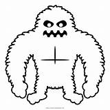 Yeti Coloring Pages  Nation sketch template