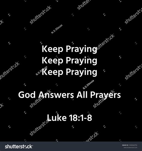 Keep Praying Bible Verse Print Use Stock Illustration 1930560755 ...