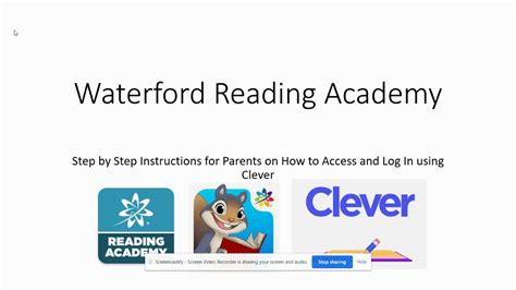 How to Access Waterford Reading Academy Using Cover for JCPS Early ...