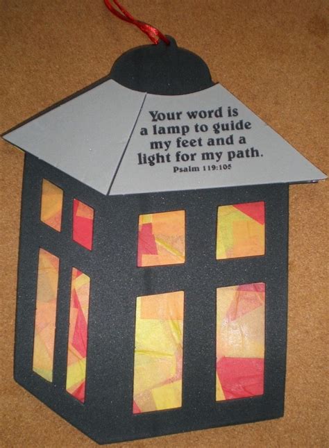 This would be a great summer craft using Psalm 119:105 and making the ...