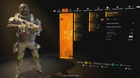 The Division 2: How to Get the Covert Hunter (Black) Outfit - Hold to Reset