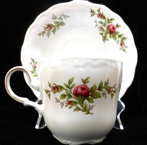 Johann Haviland Traditions Fine China Moss Rose pattern teacup Mid-Ce…