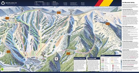 Monarch Ski Area Piste Map / Trail Map