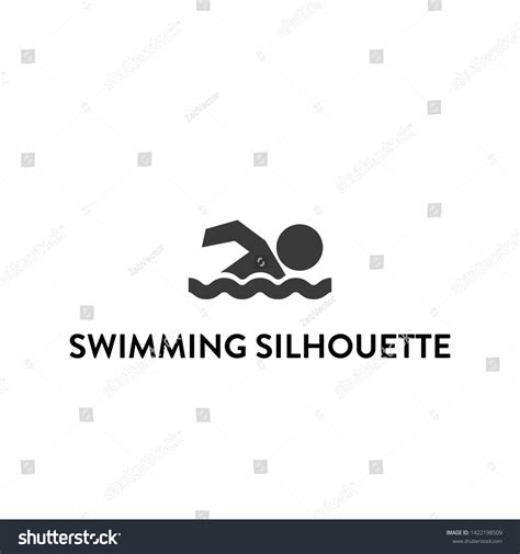 Swimming Silhouette Icon Vector Swimming Silhouette Stock Vector ...