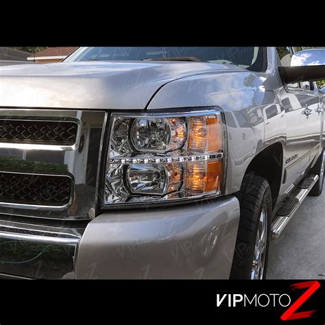 2007-2013 Chevy Silverado 1500 2500HD 3500HD LED SMD DRL Headlights ...