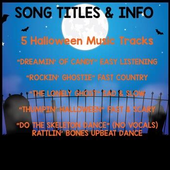 Halloween Music Background Tracks: Movement, Scarves, Freeze Dance ...