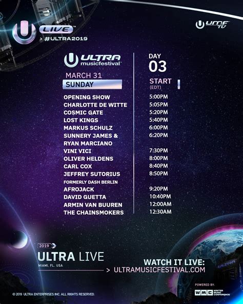 Ultra Music Festival 2019 Live Stream Schedule & Info [Watch Inside] | EDM Identity