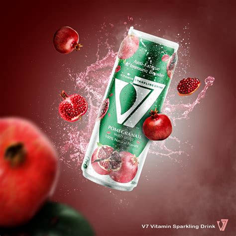 V7 Vitamin Sparkling Drink poster :: Behance