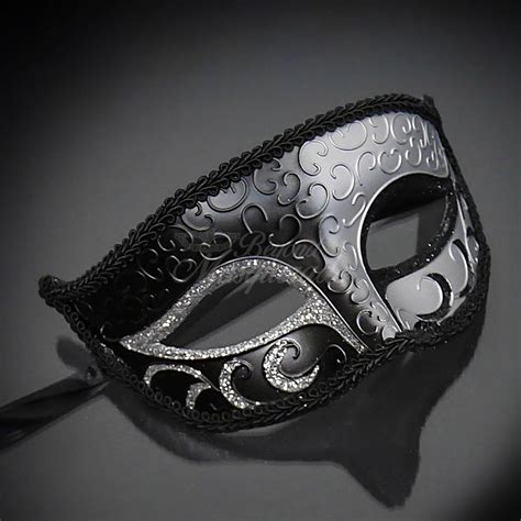 Black Silver Couples Masquerade Mask, His & Hers Masquerade Mask ...