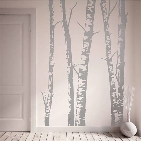 Silver Birch Trees Vinyl Wall Sticker #Wallstickers | Vinyl wall ...