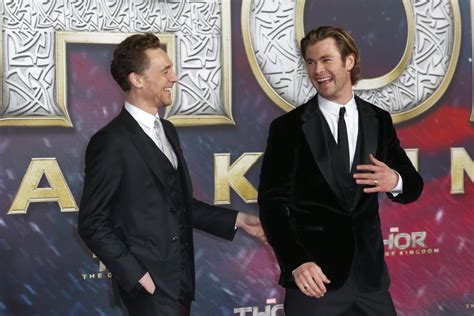 Chris Hemsworth and Tom Hiddleston Pictures | POPSUGAR Celebrity