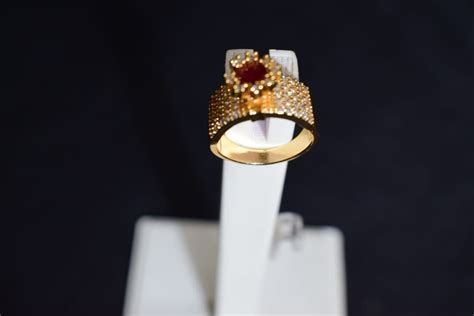 Metal Ruby Stone Ring, Size: 7 at Rs 399 in Sas Nagar | ID: 2850261634655