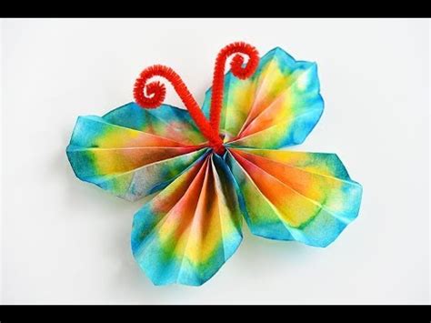 Coffee Filter Butterflies - YouTube