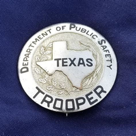 Texas State Police Badge Highway Patrol DPS Department of Public Safety ...