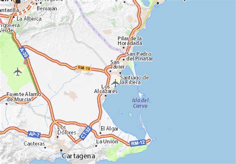 MICHELIN Aeropuerto de Murcia-San Javier map - ViaMichelin