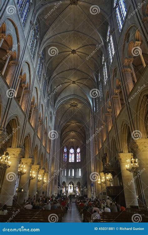 Notre Dame Cathedral Interior Editorial Photo - Image of cathedral ...