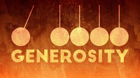 Generosity: An Exposition of 2 Corinthians 8-9 Archives - Wilson ...