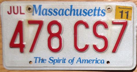 2011 Massachusetts vg- | Automobile License Plate Store: Collectible ...