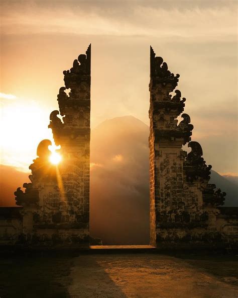 Discovery on Instagram: ““Sunset at Heaven's Gate at Pura Lempuyang ...