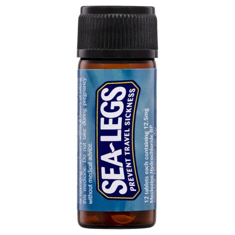 Sea-Legs Prevent Travel Sickness 12 Tablets - Sea-legs