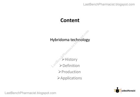 10. Hybridoma technology - Content Hybridoma History Definition Production Applications Content ...