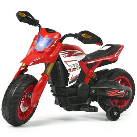 Costway 6V Electric Kids Ride-On Motorcycle Battery Powered Bike w ...