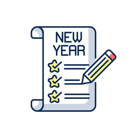 New Years Resolution Clip Art Illustrations, Royalty-Free Vector ...