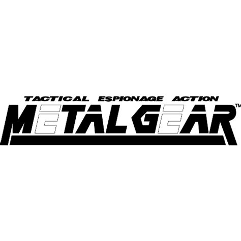 Metal Gear Solid logo vector SVG, PNG download free