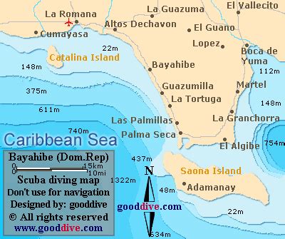 Bayahibe map - Goodive.com