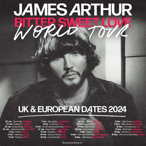 James Arthur Tour 2024 Usa - abbye johnette