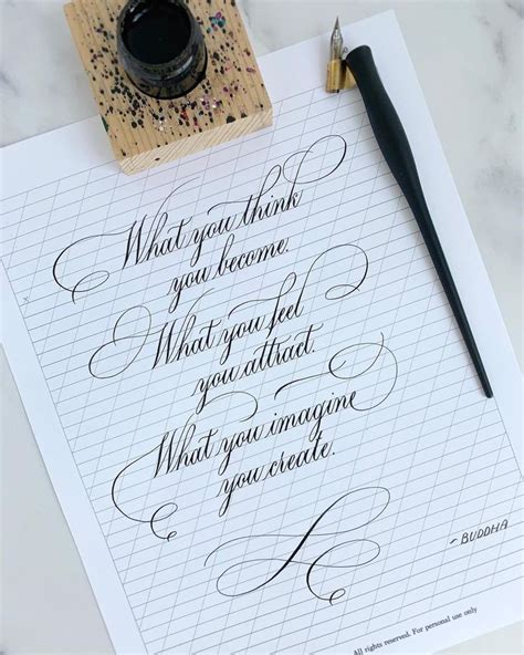 @benjawan_calligraphy shared a photo on Instagram: “What you think you ...