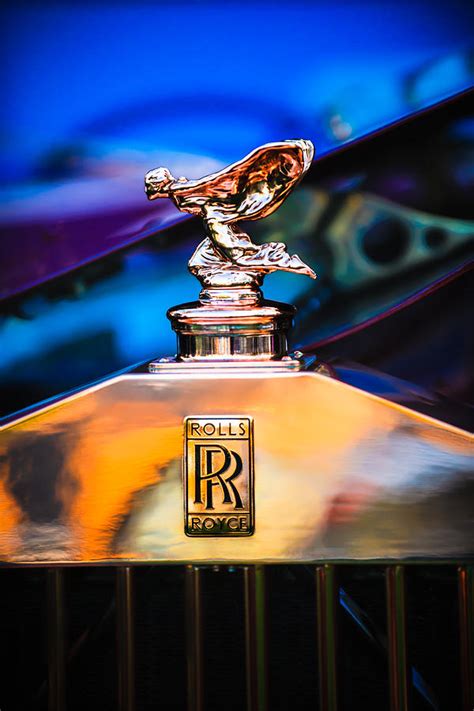 Rolls-Royce Hood Ornament - Emblem -1068c Photograph by Jill Reger - Pixels