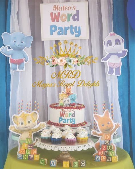 Word party cake | Party cakes, Cupcake party, Party