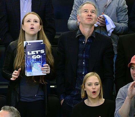 John McEnroe and his daughter Anna during a basket match in New York City. | John mcenroe, Free ...