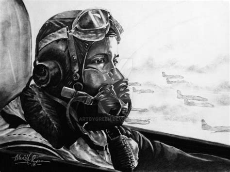 Red Tails fighter pilot by ArtbyGreen on DeviantArt