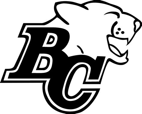 Bc Lions 01 Logo Black And White - Bc Lions Logo New Clipart - Large ...