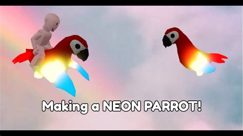 Making a NEON PARROT! //Roblox Adopt me - YouTube