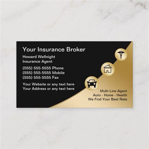 Insurance Broker Business Cards | Zazzle | Insurance broker, Business insurance, Insurance