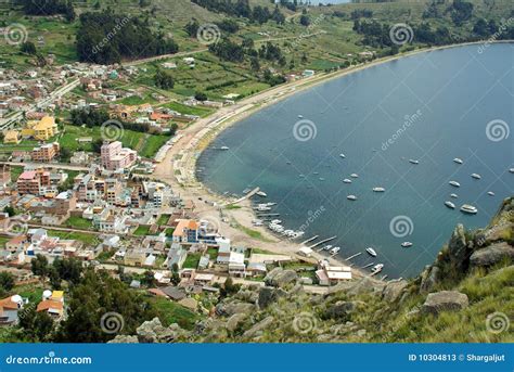 Copacabana beach - Bolivia stock image. Image of south - 10304813