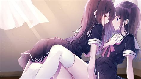 3840x2160px | free download | HD wallpaper: Anime, Girl, Yuri ...