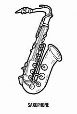 Saxophone Page Coloring Pages sketch template