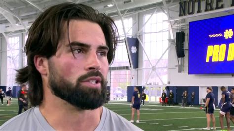 QB prospect Sam Hartman reflects on Notre Dame Pro Day experience - NBC ...