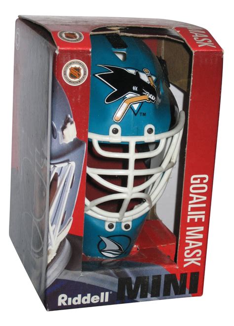 NHL Hockey San Jose Sharks Riddell Mini Goalie Mask Replica - Walmart.com