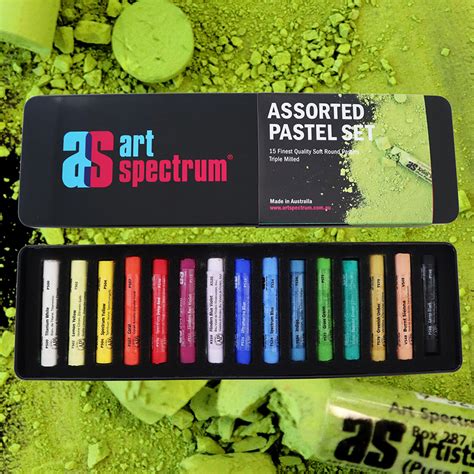 Art Spectrum - Artists' Soft Pastels - Assorted Set - Tin of 15